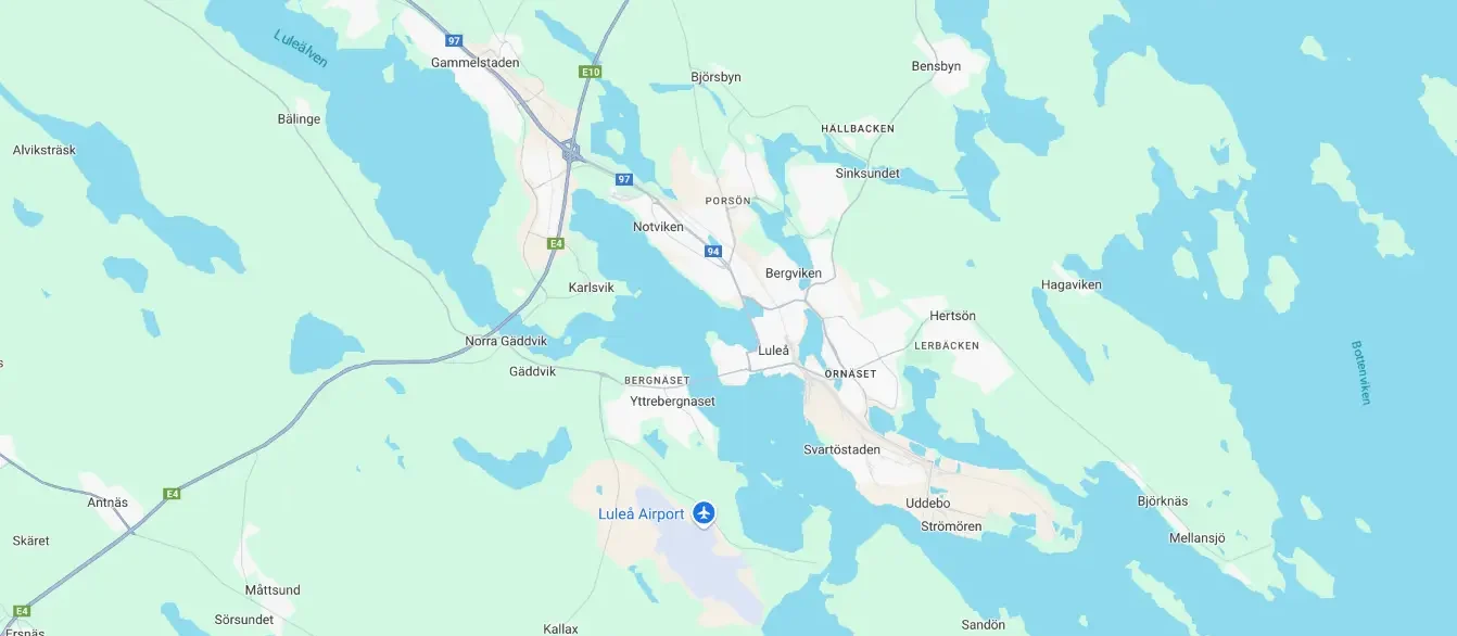 Karta Luleå Norrstäd